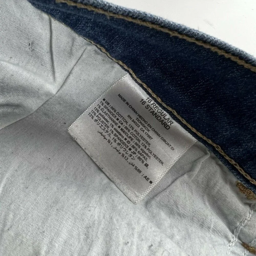 Old Navy Jeans Womens Size 16 Blue Boyfriend Skinny High Rise Pants - Picture 8 of 11